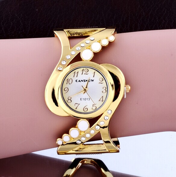 Jewelry Diamond Watches - 럭셔리 골드 팔찌 여성 시계 패션