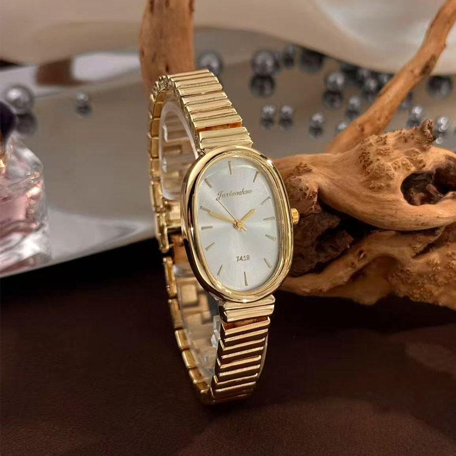 High Jewelry Watches - 새로운 골든 레트로 패션 여성용 타원형