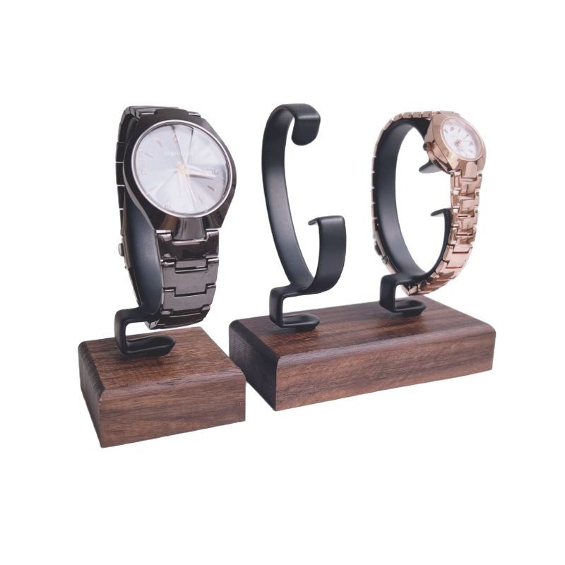 Jewelry And Watches Inc - 1Pcs 쥬얼리 정리함 나무 C형 시계