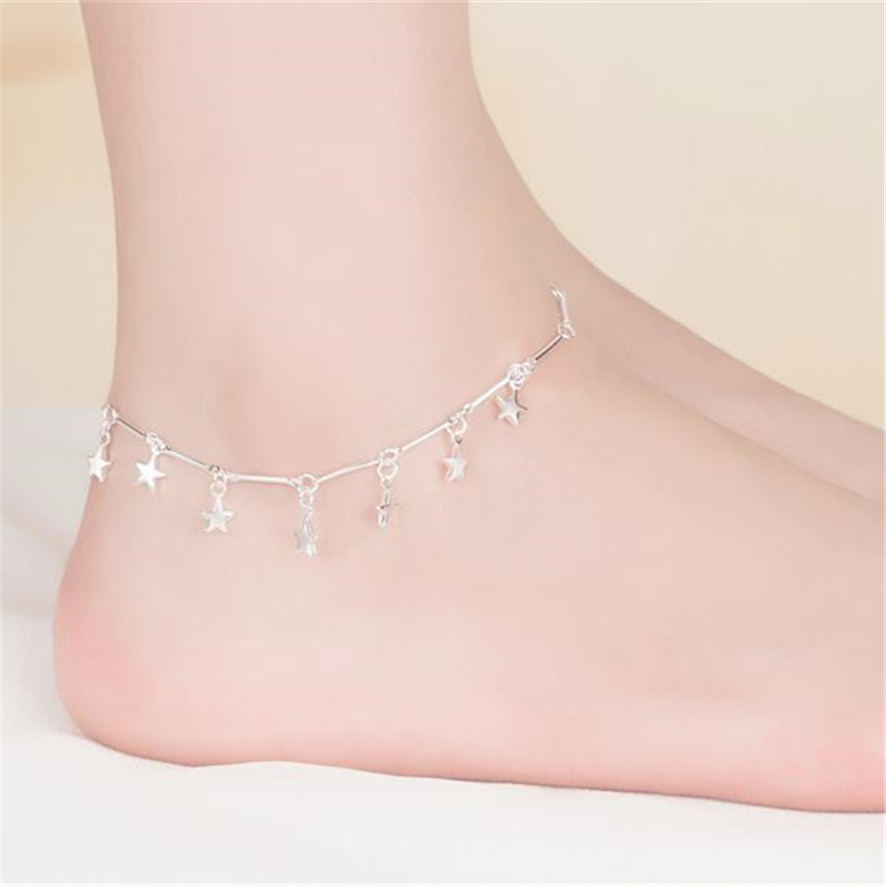 Anklet Foot Chain - KOFSAC-여성용 새로운 925 스털링 실버 발찌,