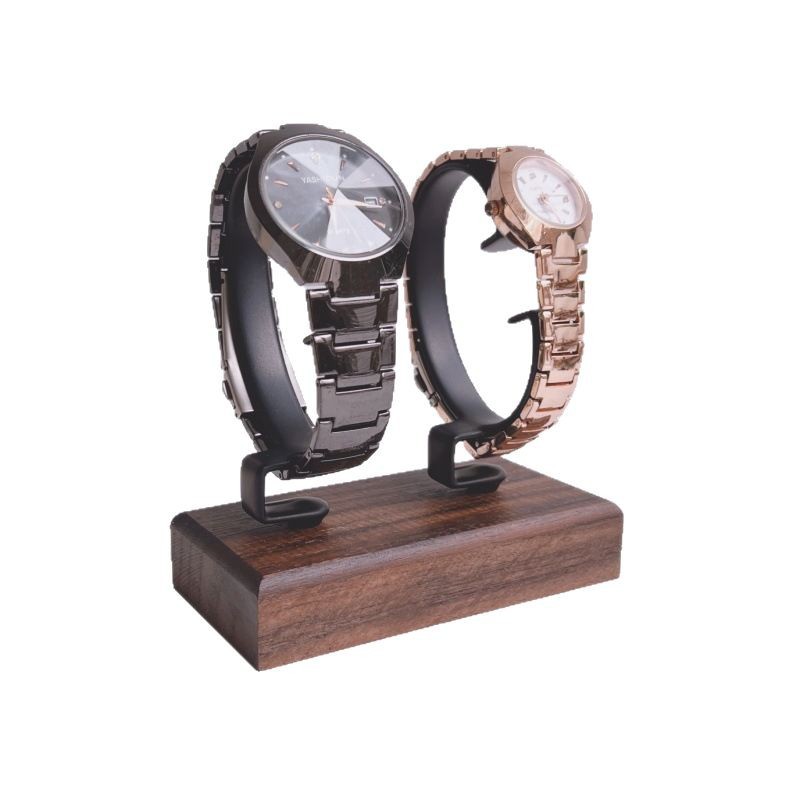Jewelry And Watches Inc - 1개입 쥬얼리 정리대 나무 C자형 시계