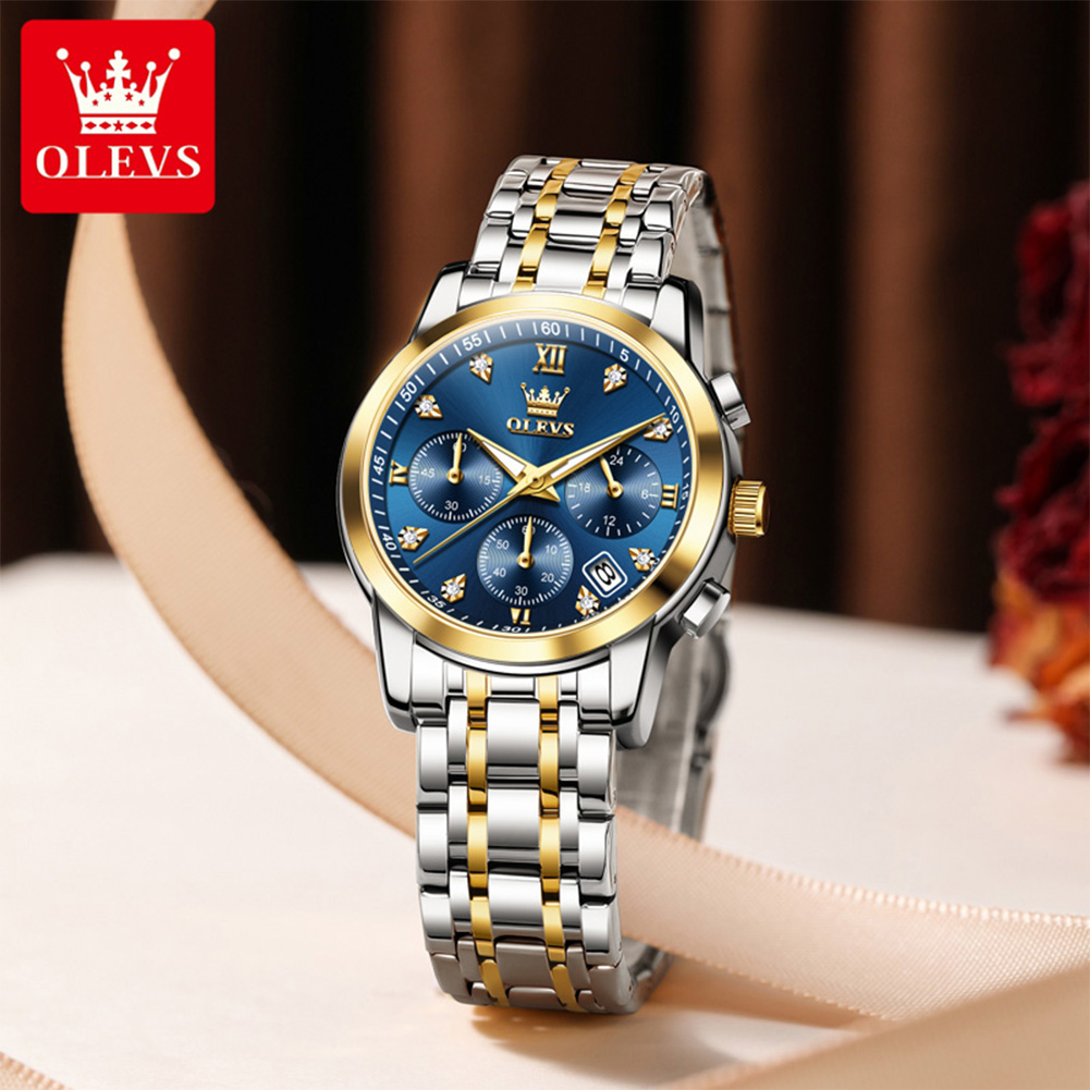 OLEVS 여성용 시계 명품 브랜드 쿼츠 시계 방수 야 - Jewelry Diamond Watches 리뷰 및 가격