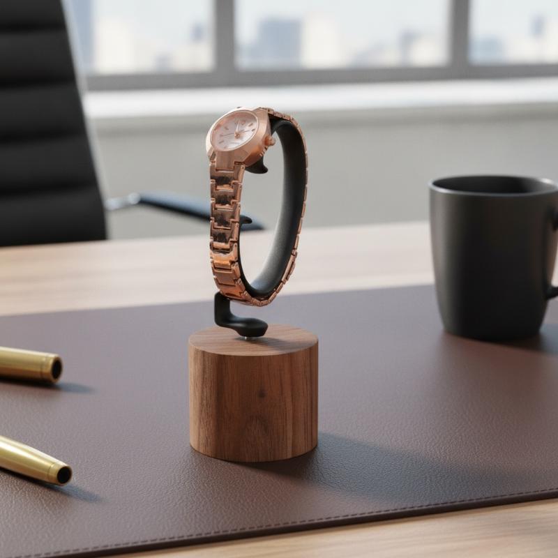 1PCS 나무 C형 시계 홀더 쥬얼리 정리대 팔찌 반지 - Jewelry And Watches Inc 리뷰 및 가격