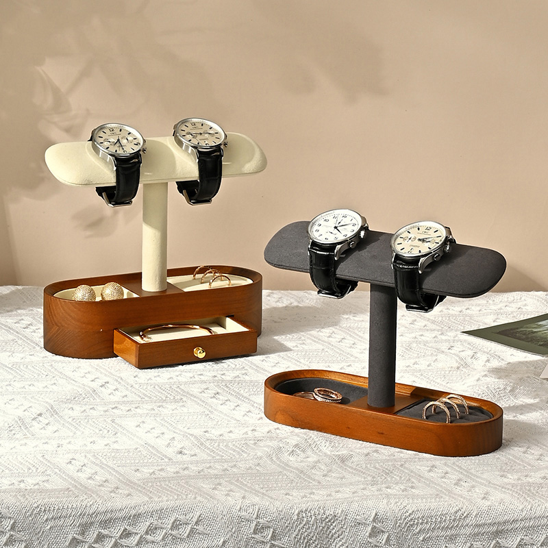 Oirlv 단단한 나무 시계 주최자 선반 T-바 시계  - Jewellery Watches 리뷰 및 가격