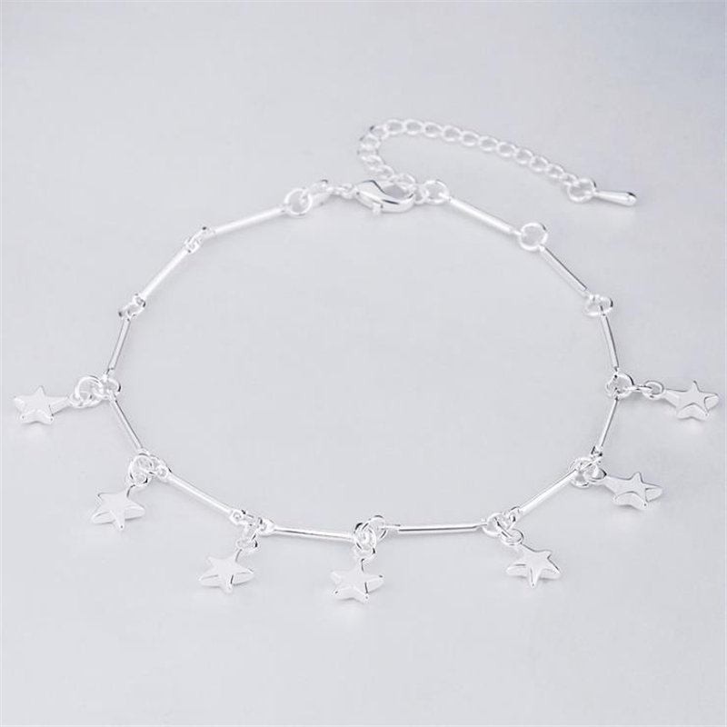KOFSAC-여성용 새로운 925 스털링 실버 발찌,  - Anklet Foot Chain 리뷰 및 가격