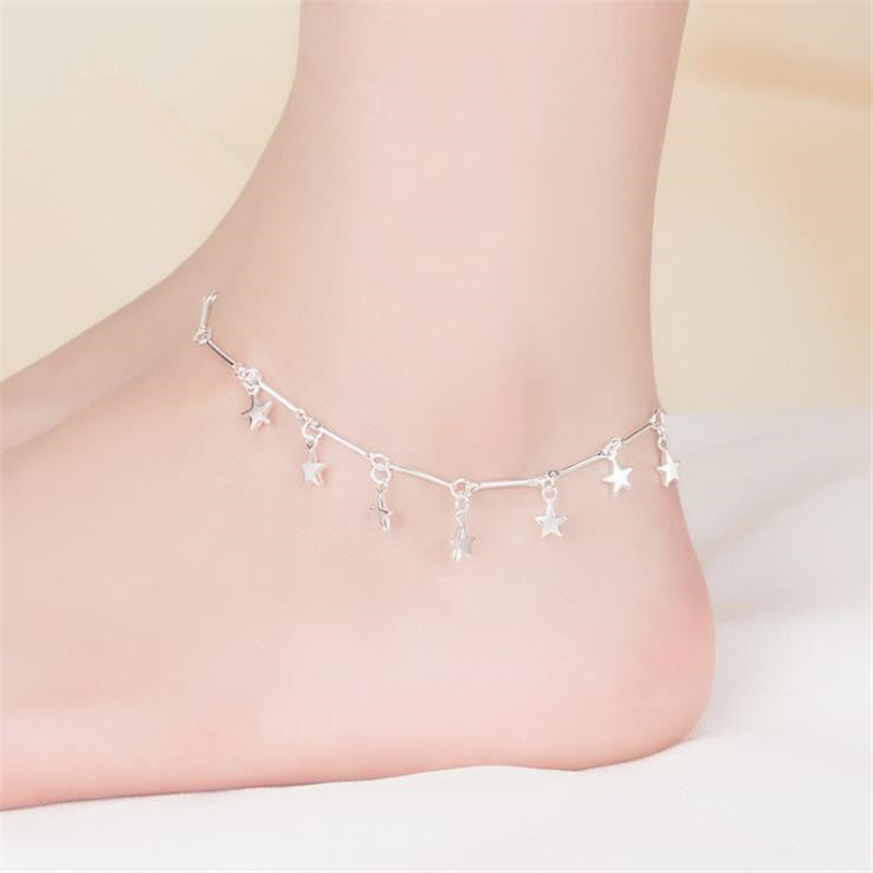 KOFSAC-여성용 새로운 925 스털링 실버 발찌,  - Anklet Foot Chain 리뷰 및 가격