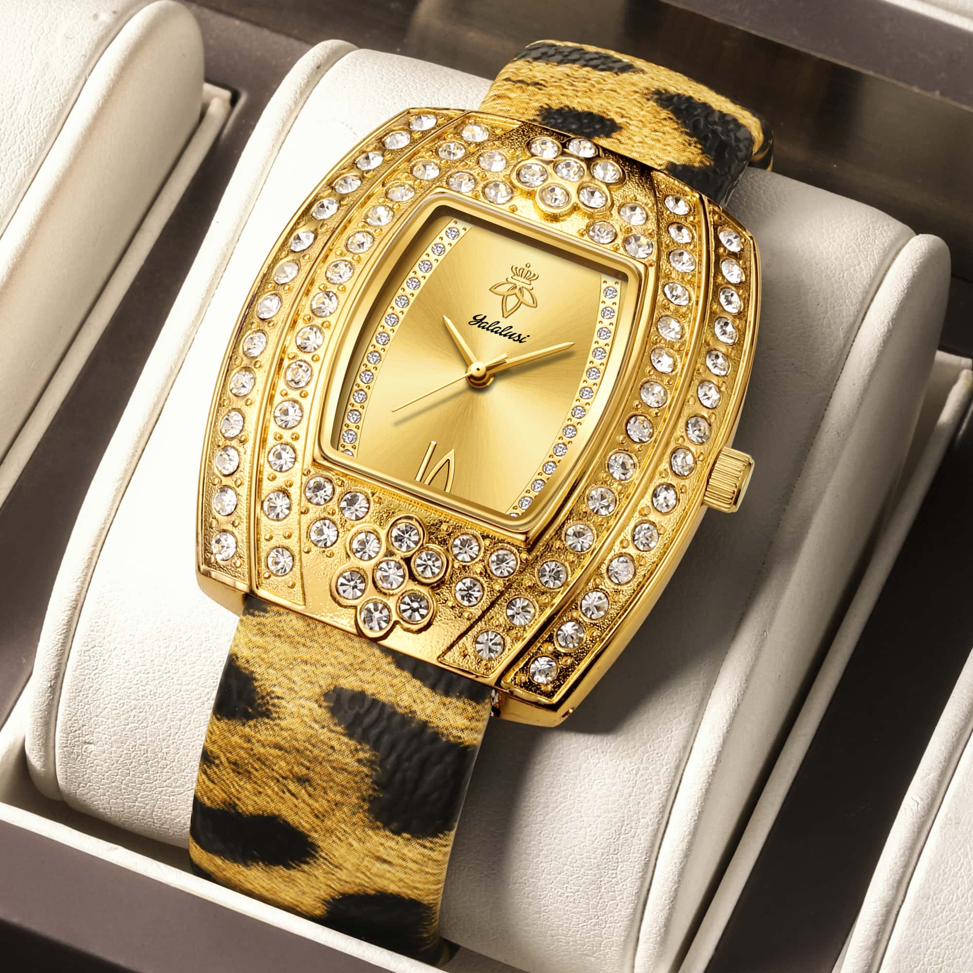 야라루시 패셔너블 여성용 다이아몬드 장식 배럴형 대형  - Jewelry Diamond Watches 리뷰 및 가격