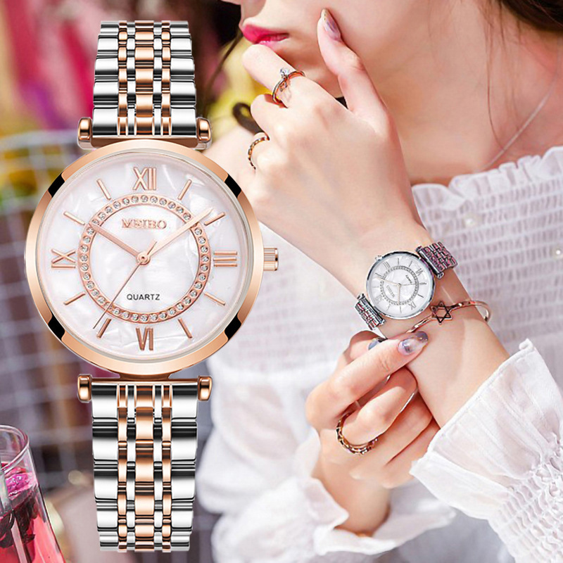 럭셔리 크리스탈 여성 팔찌 시계 톱 브랜드 패션 다이아 - Jewelry Diamond Watches 리뷰 및 가격