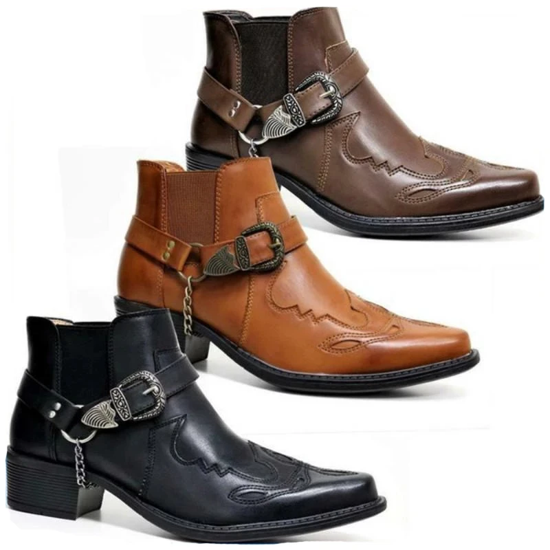 2026 남성용 빈티지 카우보이 부츠 가죽 하이탑 체인 - Anklet Foot Chain 리뷰 및 가격