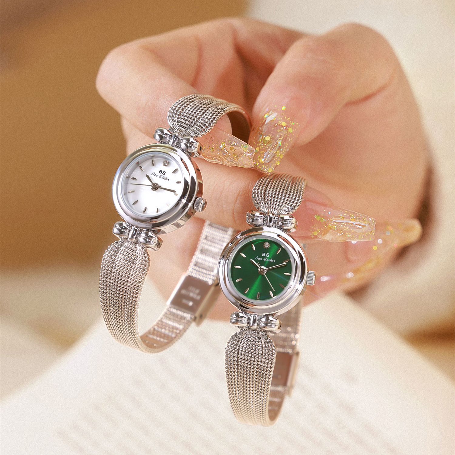 여성용 시계 고급스러운 분위기의 레트로 밀 체인 팔찌  - High Jewelry Watches 리뷰 및 가격